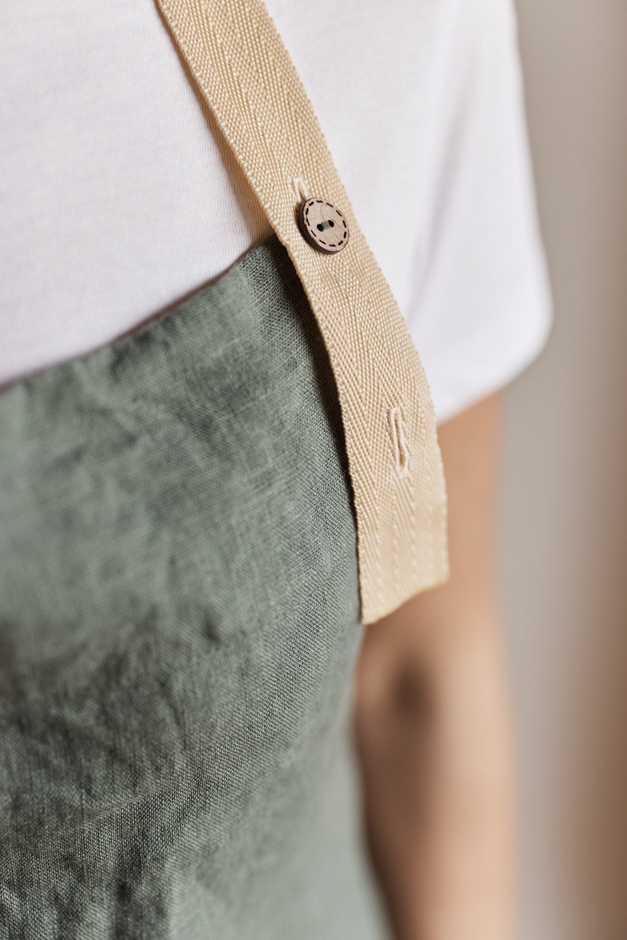 Лляний фартух "Monhome" (washed linen)