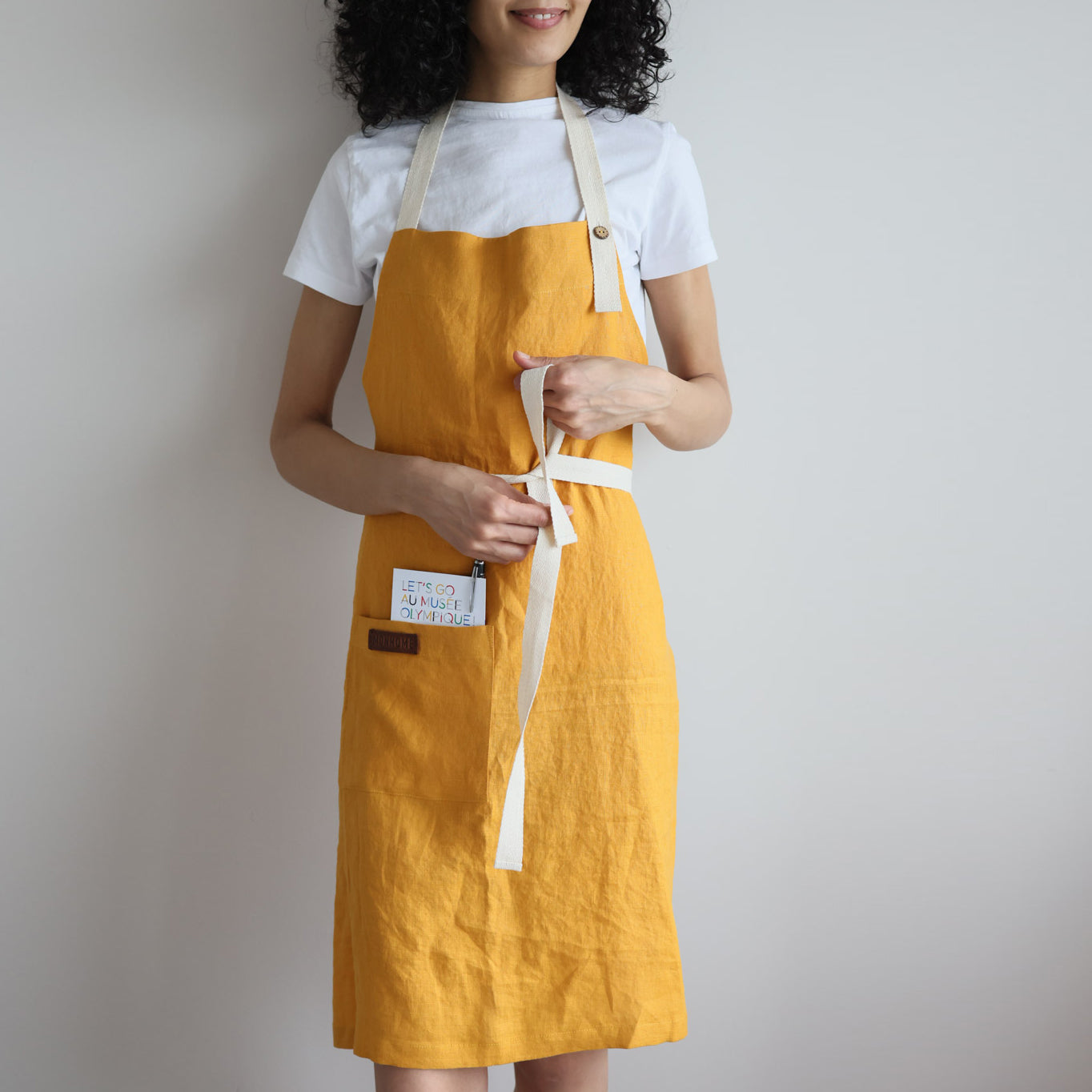 Лляний фартух  "Monhome" (washed linen)