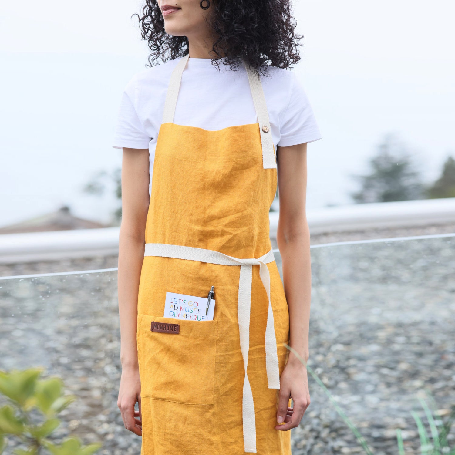 Лляний фартух  "Monhome" (washed linen)