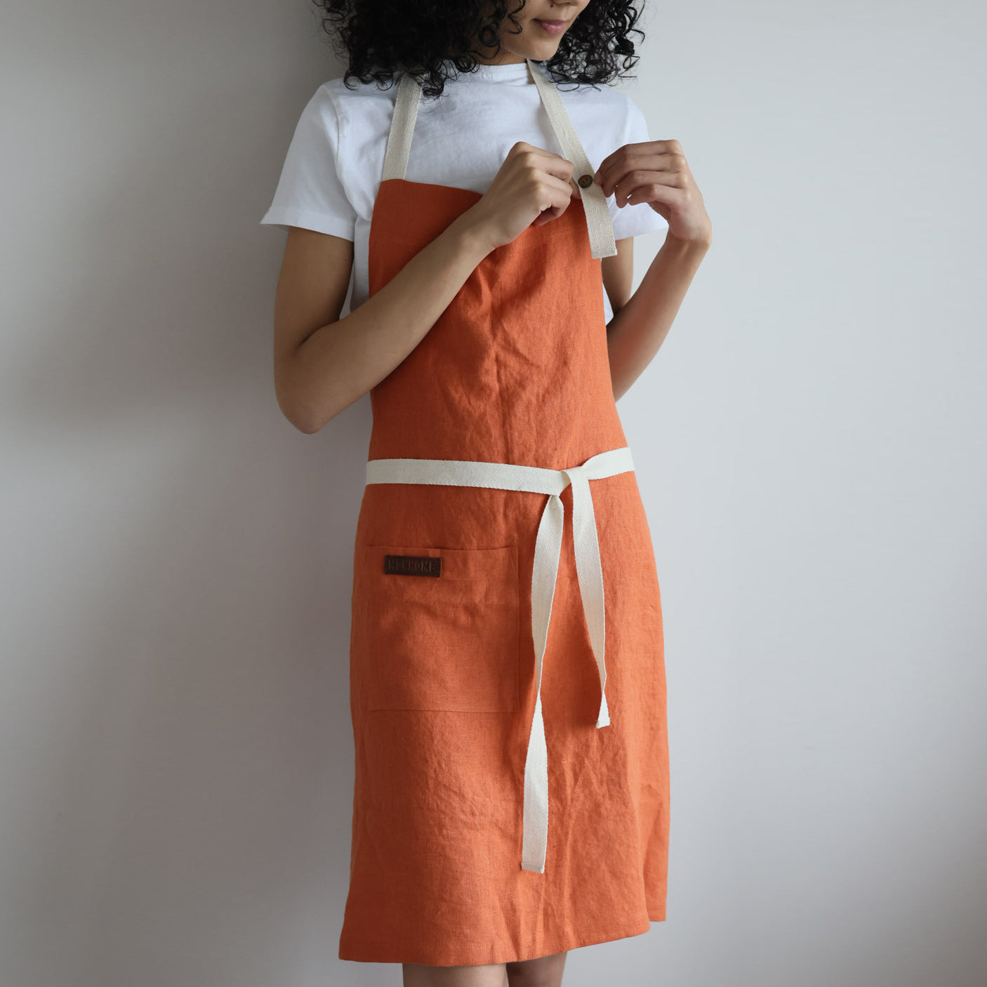 Лляний фартух  "Monhome" (washed linen)